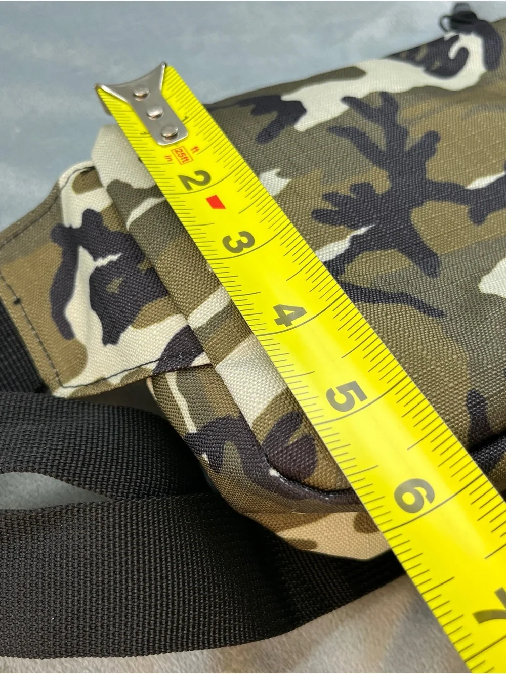 Jordan Olive Camo Belt Bag with Black Strap